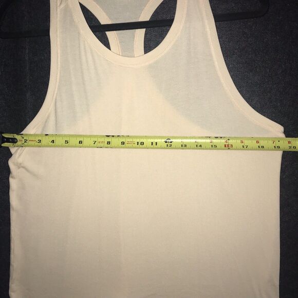 Athleta With Ease Ribbed Racerback Tank Top Large Light‎ Peach Orange Ribbed - Picture 8 of 11